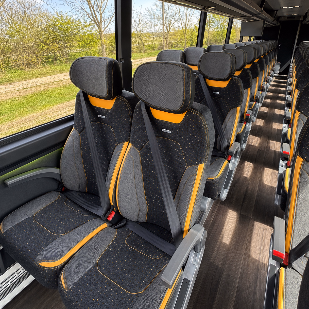 cary charter bus interior gallery