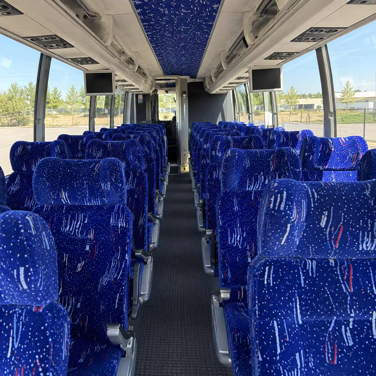 cary charter bus interior