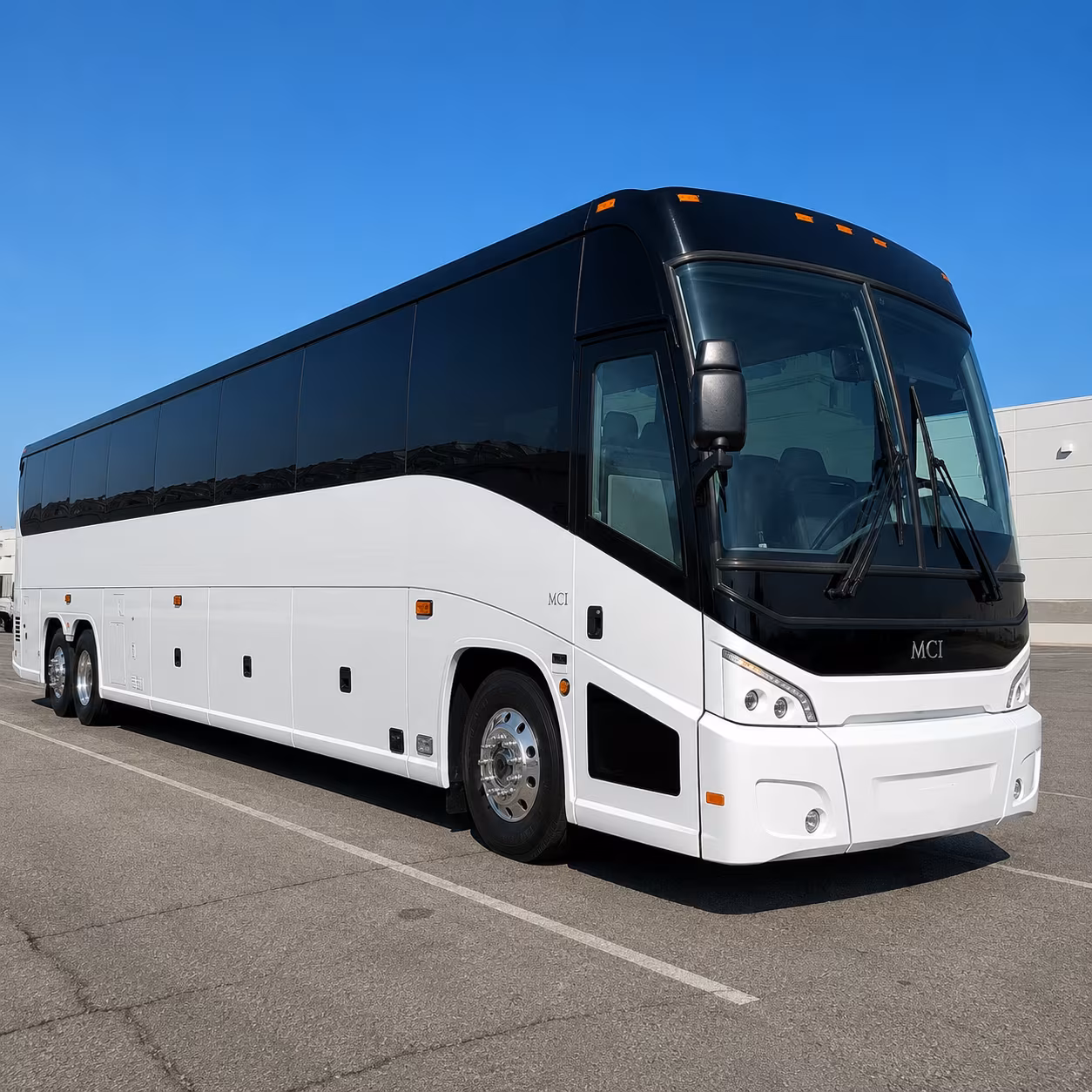 cary charter bus rental exterior