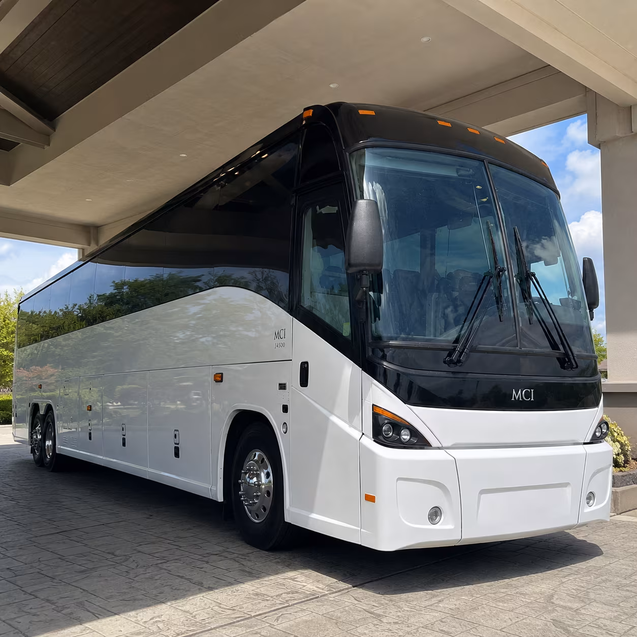 charter bus shuttle service for warehouse and distribution groups near crossroads